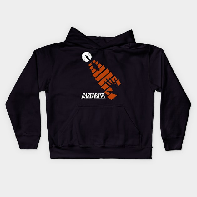 Barbarian (alt.) Kids Hoodie by amon_tees